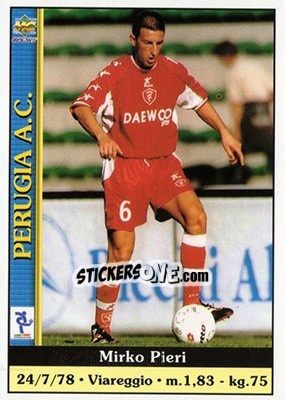 Cromo Mirko Pieri - Calcio 2000-2001 n. 298 - Mundicromo
