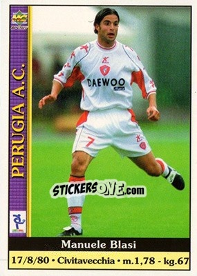 Cromo Manuele Blasi - Calcio 2000-2001 n. 304 - Mundicromo