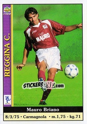 Sticker Mauro Briano - Calcio 2000-2001 n. 329 - Mundicromo