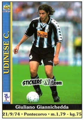 Cromo Giuliano Giannichedda - Calcio 2000-2001 n. 373 - Mundicromo