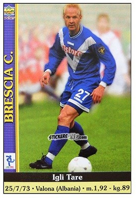 Sticker Igli Tare - Calcio 2000-2001 n. 569 - Mundicromo