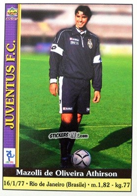 Cromo Athirson Mazolli De Oliveira - Calcio 2000-2001 n. 574 - Mundicromo