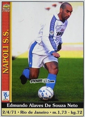 Sticker Edmundo Alaves De Souza Neto - Calcio 2000-2001 n. 587 - Mundicromo