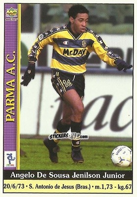 Figurina Angelo De Sousa Jenilson Junior - Calcio 2000-2001 n. 590 - Mundicromo