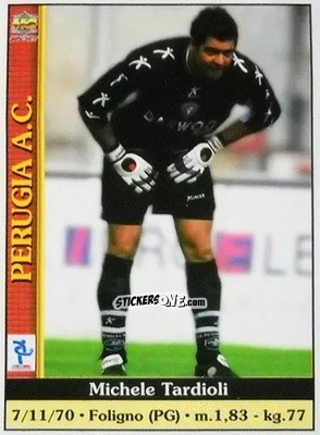 Sticker Michele Tardioli - Calcio 2000-2001 n. 595 - Mundicromo
