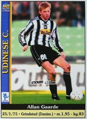 Figurina Allan Gaarde - Calcio 2000-2001 n. 597 - Mundicromo