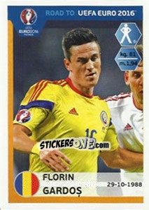 Figurina Florin Gardos - Road to UEFA Euro 2016 n. 245 - Panini