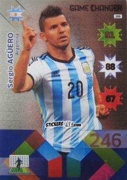 Figurina Sergio Agüero - Copa América. Chile 2015. Adrenalyn XL n. 209 - Panini