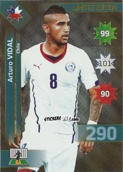Cromo Arturo Vidal - Copa América. Chile 2015. Adrenalyn XL n. LE-AV - Panini