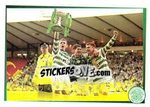 Cromo Cup That... (Tom Boyd, Jackie Mcnamara / Tommy Johnson) - Celtic FC 2000-2001 n. 131 - Panini
