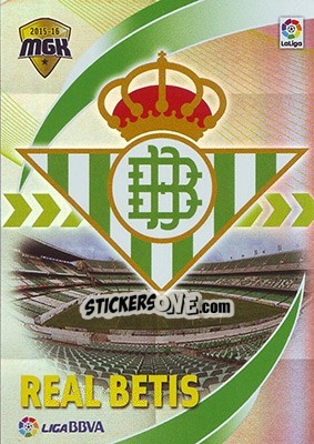 Figurina Escudo Betis - Liga BBVA 2015-2016. Megacracks n. 82 - Panini