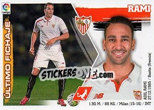 Cromo 33. Adil Rami (Sevilla FC) - Liga Spagnola 2015-2016 n. 663 - Colecciones ESTE