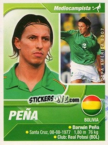 Cromo Peña - Copa América. Venezuela 2007 n. 86 - Navarrete