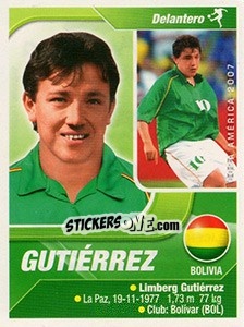 Cromo Gutiérrez - Copa América. Venezuela 2007 n. 93 - Navarrete