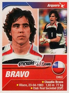 Figurina Claudio Bravo - Copa América. Venezuela 2007 n. 120 - Navarrete
