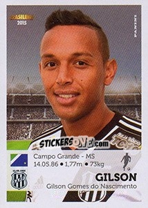 Figurina Gilson - Campeonato Brasileiro 2015 n. 247 - Panini