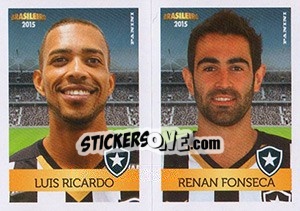 Cromo Luis Ricardo / Renan Fonseca - Campeonato Brasileiro 2015 n. 352 - Panini