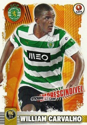 Figurina William Carvalho (Sporting) - Megacraques 2013-2014 n. 139 - Panini