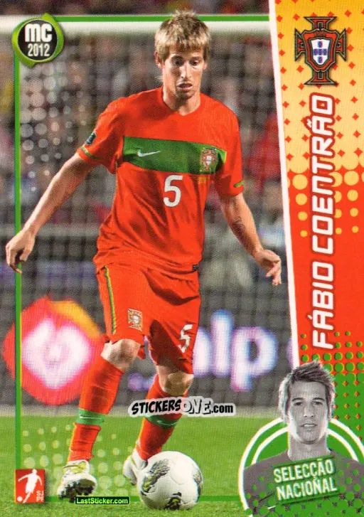 Cromo Fábio Coentrão - Megacraques 2011-2012 n. 132 - Panini
