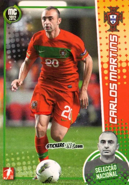 Figurina Carlos Martins - Megacraques 2011-2012 n. 138 - Panini