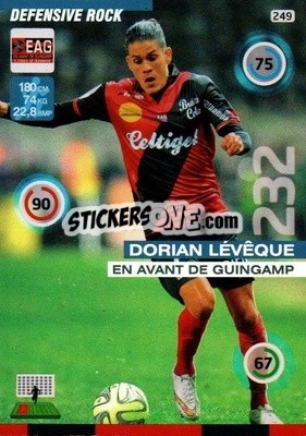 Figurina Dorian Lévêque - FOOT 2015-2016. Adrenalyn XL n. 249 - Panini