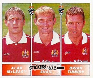 Cromo Alan McLeary / Mark Shail / Brian Tinnion - Football League 96 n. 361 - Panini