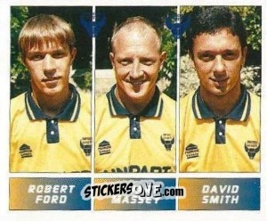 Cromo Robert Ford / Stuart Massey / David Smith - Football League 96 n. 397 - Panini