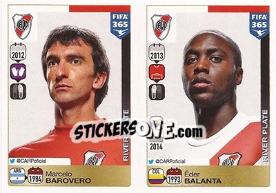 Figurina Marcelo Barovero / éder Balanta - FIFA 365: 2015-2016 n. 102-103 - Panini
