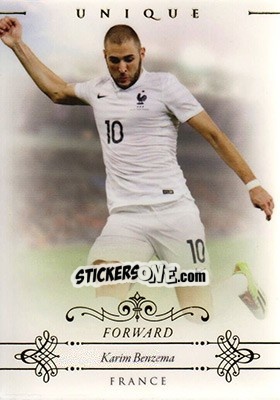 Figurina Karim Benzema - World Football UNIQUE 2015 n. 63 - Futera