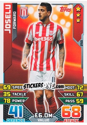 Cromo Joselu - English Premier League 2015-2016. Match Attax n. 250 - Topps