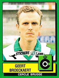 Cromo Geert Broeckaert - Football Belgium 1988-1989 n. 86 - Panini