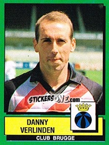 Cromo Danny Verlinden - Football Belgium 1988-1989 n. 110 - Panini