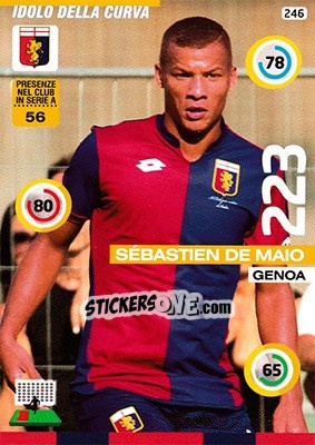 Cromo Sebastien De Maio - Calciatori 2015-2016. Adrenalyn XL n. 246 - Panini