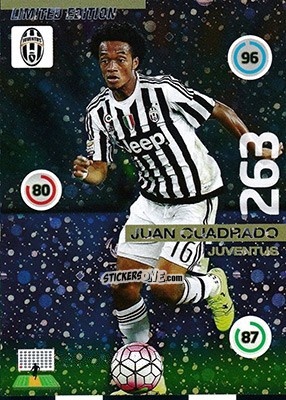 Sticker Juan Cuadrado - Calciatori 2015-2016. Adrenalyn XL n. LE-JC - Panini
