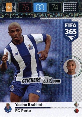 Cromo Yacine Brahimi - FIFA 365: 2015-2016. Adrenalyn XL - Nordic edition n. 210 - Panini