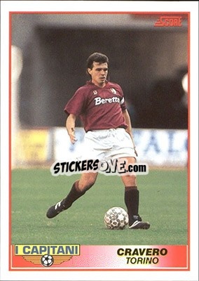 Cromo Roberto Cravero - Italian League 1992 n. 392 - Score