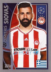 Cromo Dimitris Siovas - UEFA Champions League 2015-2016 n. 412 - Topps