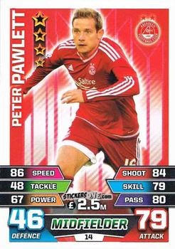 Cromo Peter Pawlett - SPFL 2015-2016. Match Attax n. 14 - Topps