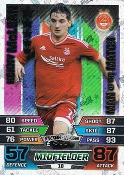 Cromo Kenny McLean - SPFL 2015-2016. Match Attax n. 18 - Topps