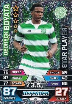 Figurina Dedryck Boyata - SPFL 2015-2016. Match Attax n. 25 - Topps