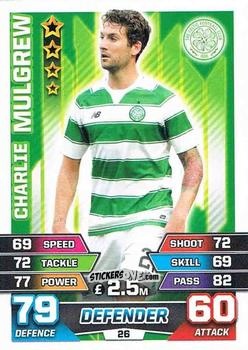Cromo Charlie Mulgrew - SPFL 2015-2016. Match Attax n. 26 - Topps