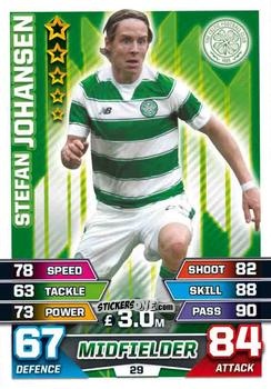 Sticker Stefan Johansen - SPFL 2015-2016. Match Attax n. 29 - Topps