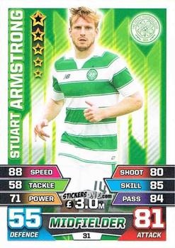 Figurina Stuart Armstrong - SPFL 2015-2016. Match Attax n. 31 - Topps