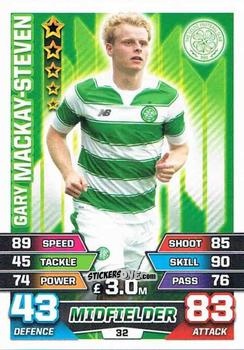 Figurina Gary Mackay-Steven - SPFL 2015-2016. Match Attax n. 32 - Topps