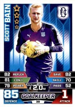 Figurina Scott Bain - SPFL 2015-2016. Match Attax n. 39 - Topps