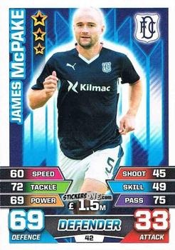 Cromo James McPake - SPFL 2015-2016. Match Attax n. 42 - Topps
