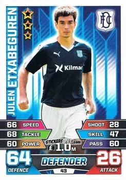 Cromo Julen Etxabeguren - SPFL 2015-2016. Match Attax n. 43 - Topps
