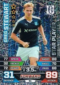 Figurina Greg Stewart - SPFL 2015-2016. Match Attax n. 51 - Topps
