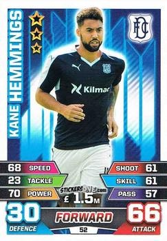 Cromo Kane Hemmings - SPFL 2015-2016. Match Attax n. 52 - Topps