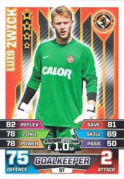 Figurina Luis Zwick - SPFL 2015-2016. Match Attax n. 57 - Topps